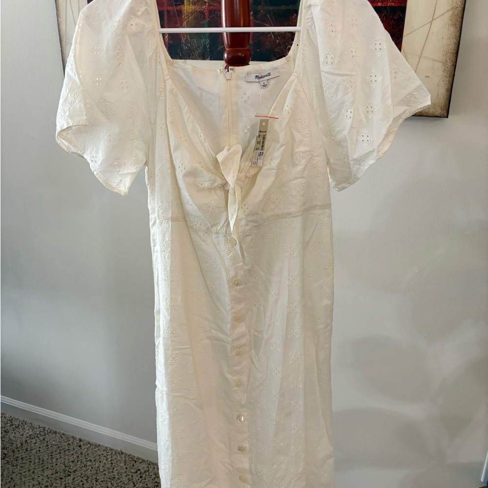 Madewell Tie-Front Midi Dress